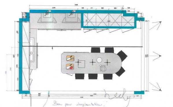 Le plan damenagement de la cuisine LICHT destinee aux aveugles et malvoyants. Federation des aveugles Alsace Lorraine Grand Est